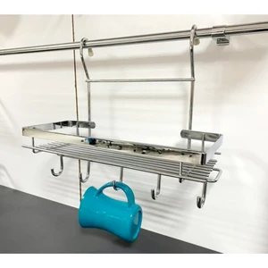 Krom Askılı Baharatlık ve Fincanlık Raf