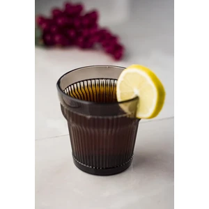 EW's Kitchenware Akrilik Füme 6'lıi Kısa Bardak & Su Meşrubat Kahve Yanı Bardağı 300 ml ( Cam Değildir )