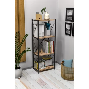 Nora Metal Tekli Kitaplık 4 Raflı Çok Amaçlı Dosya Kitap Rafı Ofis Salon Rafı
