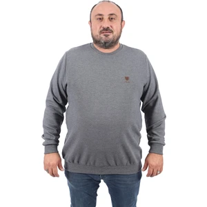 Büyük Beden Sweatshirt Gipeli Casual 22712-ANTRASIT