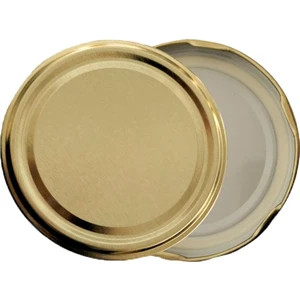 Konserve Kavanoz Kapağı Gold 82 mm 100 Adet