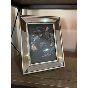 Aynalı Çerçeve, Gümüş Aynalı Fotoğraf Çerçevesi, Cam Çerçeve 10X15CM