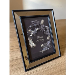 Aynalı Çerçeve, Siyah Aynalı Fotoğraf Çerçevesi, Cam Çerçeve 15X21CM