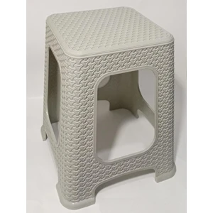 Kir Tutmaz 45CM Tabure Bejgri Hasır Örgü Yemek Masasına Uygun Boyda Oturak Alt Kuşaklı Sağlam Dizayn