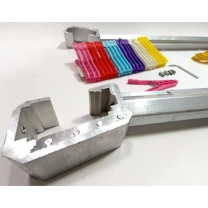 Ayarlı Alüminyum Balkon Çamaşır Kurutma Askılığı Dikdörtgen Küpeşte Profiline Monte Her Ölçüye Uygun