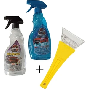 Ankanorm Cam Buz Çözücü (500 Ml) + Cam Buğu Önleyici (500 Ml) + Buz Kazıyıcı Araç 3’lü Kışlık Set