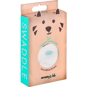 5in1 Müslin Organik Kundak & Anne Bebek Örtüsü 120X120 Set - Animals
