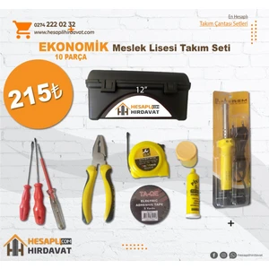 Hesaplı Hırdavat Meslek Lisesi Eko Takım Çantası Seti  10 Parça