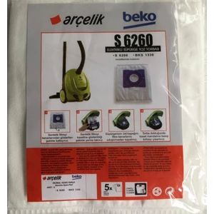 - Beko S 6260 Bks 1330 Süpürge Torbası 10 Adet