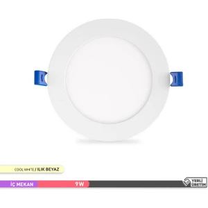 9W 4000K Ilık Beyaz Sıva Altı Yuvarlak Led Panel Armatürü AP01-00910