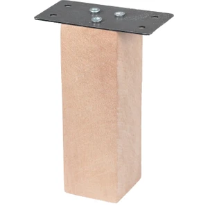 Ahşap Ayak Mobilya Baza Koltuk Kanepe Ünite Sehba Dolap Ayağı Boy 12 cm En 4 cm Boyasız