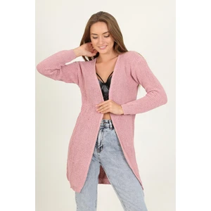 Neşeli Butik Kadın Pudra Yeni Sezon Triko Hırka RY0035