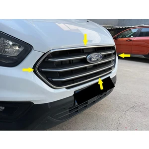 Fams Oto Aksesuar Fams Otomotiv Ford Custom Ön Panjur Çerçevesi 4 Parça 2018> Paslanmaz Çelik