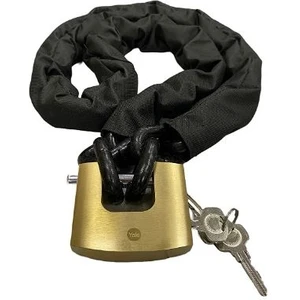 Baran Yapı Market Kesilmez Motorsiklet Güvenlik Zincir Kilidi 13 mm 120 Cm-Yale Kilit