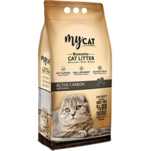 My Cat Mycat Aktif Karbonlu Topaklaşan Bentonit Kedi Kumu 10LT Ince Taneli