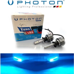 H1 LED Xenon Oto Ampul  Zero Fansız Buz Mavi