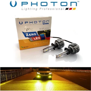 H1 LED Xenon Oto Ampul  Zero Fansız Sarı