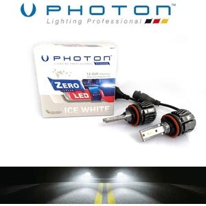 H11 LED Xenon Oto Ampul  Zero Fansız Beyaz