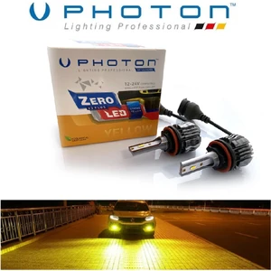 H16 LED Xenon Oto Ampul  Zero Fansız Sarı