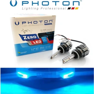 H27 LED Xenon Oto Ampul  Zero Fansız Buz Mavi