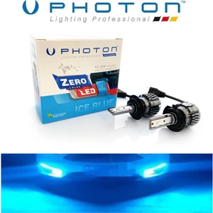 H7 LED Xenon Oto Ampul  Zero Fansız Buz Mavi