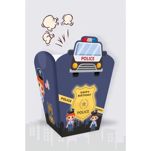Neşeli Günlerim Polis Temalı *popcorn (Mısır) Kutusu *8'li Paket