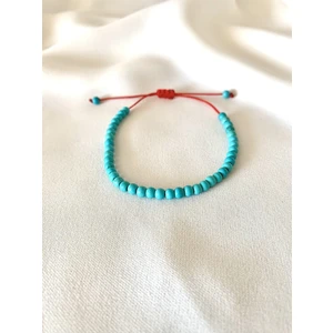 Atelier Çağla Doğal Turkuaz Taş Mavi Bileklik