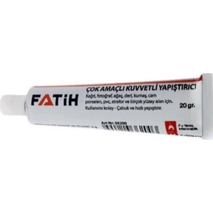 Sıvı Yapıştırıcı 20 gr Tüp Fatih Çok Amaçlı Kuvvetli Yapıştırıcı 1 Adet