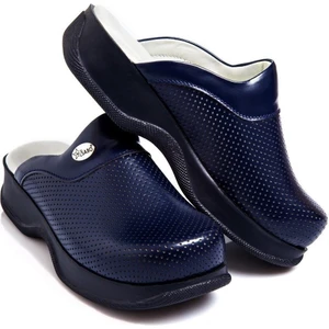 Blum Sabo Terlik Lacivert Erkek Sabo Hastane -Doktor-Hemşire-Aşçı- Personel Ortopedik ve Anatomik Rahat Konforlu Terlik