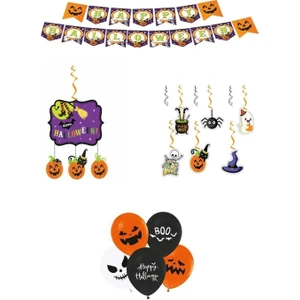 Çıtı Pıtı Store Halloween Cadılar Bayramı Balonlu Asma Süs Set