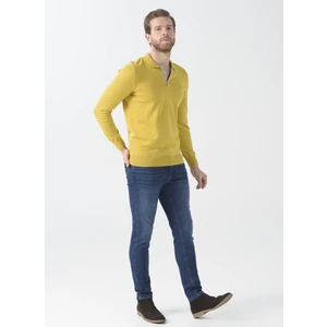 Düşük Bel Dar Paça Skinny Fit İndigo Erkek Denim Pantolon FAB 11