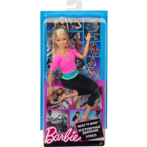 DHL82 Barbie® Sonsuz Hareket Bebeği, Sarışın - Siyah Taytlı