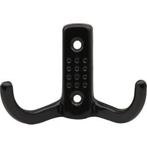 Vestiyer Duvar Askısı Dolap Elbise Askılığı Siyah Metal Askı