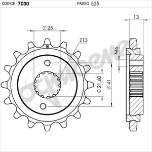 Honda 650 Ognıbene Ön Dişli 16T