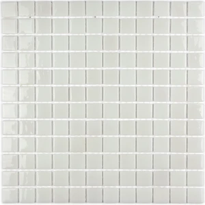 Mutfak, Banyo, Havuz, Sauna, Spa ve Tüm Yüzeyler Için 25X25 Beyaz Cam Mozaik