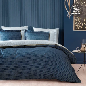Bedding  Arch Çift Kişilik Saten Nevresim Seti - Lacivert
