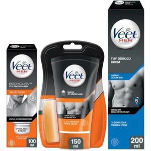 Men Hassas 200ML Tüy Dökücü Krem + 150ML Duşta Tüy Dökücü Krem+ 100ML Koltuk Altı Özel Avantaj