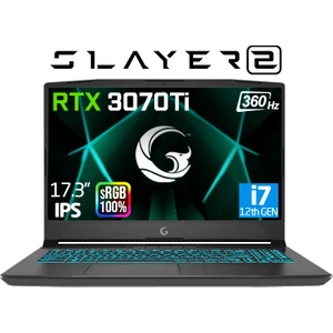 Game Garaj Slayer2 D5 10XL-3070TI C2 Intel Core i7-12700H 32GB 1TB SSD RTX3070TI 8GB 17.3" 360Hz Freedos Oyuncu Bilgisayarı