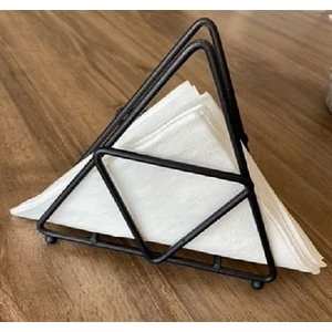 Renk Yapı Rüyası Üçgen Peçetelik Krom Tezgah Üstü Için Paslanmaz Malzeme Ferforje Siyah Metal Şık Tasarım