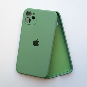 More Gsm iPhone 11 Uyumlu Köşeli Kalıp ( 12 Görünümlü ) Içi Kadife Silikon Kılıf