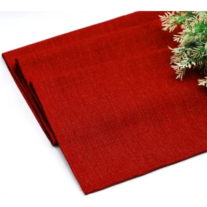 Runner, simli kırmızı  45x155 cm