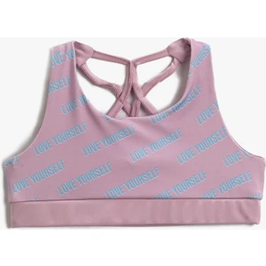 Crop Spor Büstiyer Baskılı
