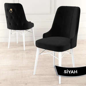 Concept Pare Serisi, Beyaz Gürgen Ayaklı, 1.sınıf Babyface Ithal Kumaş Sandalye , Gold Halkalı, 1 Adet