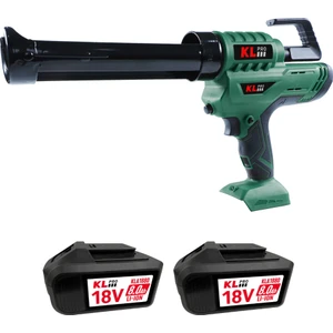 KL Pro  KLST18E-80 Şarjlı Silikon Tabancası 18V 8.0AH. Çift Akülü Sosis/kartuş Tip