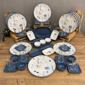Takım Kahvaltı Blue Flowers 53 Parça 12 Kişilik 202222905