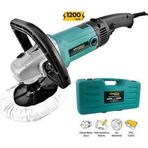 Anadolu Strong Anadolustrong ANS1002 Profesyonel Polisaj Makinesi 6 Kademeli 1200W Pasta Cila Zımpara Makinesi