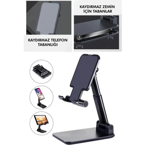 DEMPOWERSiyah Renk Ayarlanabilir Portatif Standlı Telefon