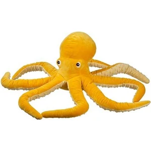 IKEA Sarı Ahtapot Peluş Oyuncak Meridyendukkan 50 cm Yumuşak Oyuncak Çocuk Oyuncak