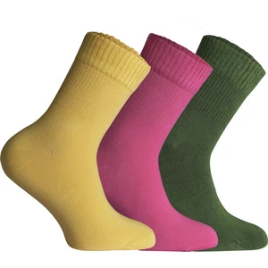 Nova Socks Kadın 3'lü Bambu Lastiksiz Sıkmayan ik Bilek Çorap /  Çorabı