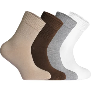 Nova Socks Kadın 4'lü Bambu Lastiksiz Sıkmayan Extra Rahat Şeker Çorabı / Çorap